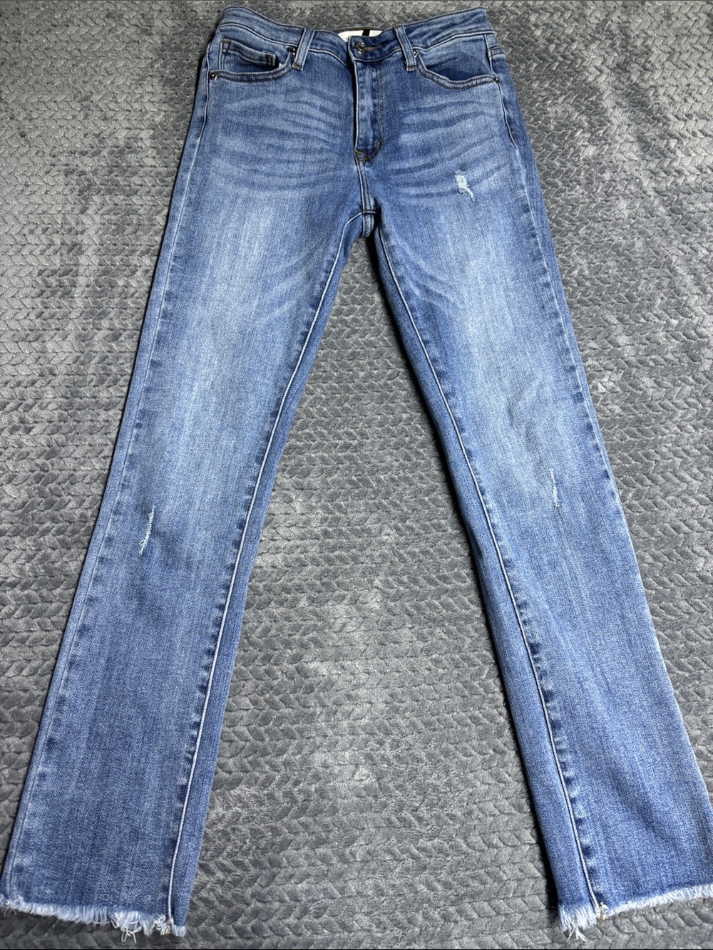 Risen Jeans Classic Women's Skinny Jeans in Faded Blue Wash
